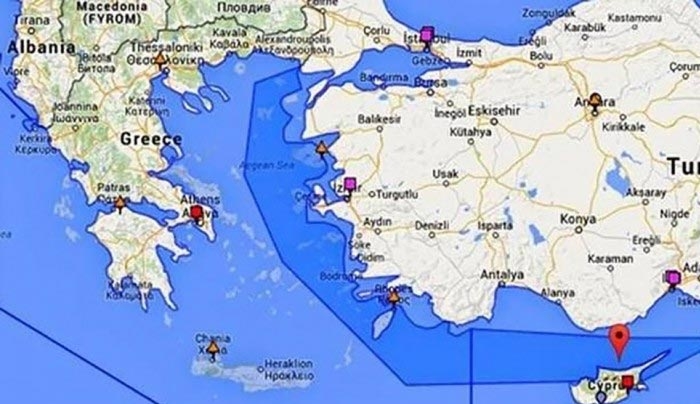 Χάρτες – πρόκληση από την Τουρκία: «Δικό μας το μισό Αιγαίο»