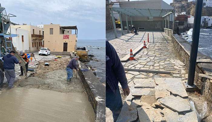 ΟΛΟΚΛΗΡΩΣΗ ΕΡΓΑΣΙΩΝ ΑΠΟΚΑΤΑΣΤΑΣΗΣ ΣΤΟ ΠΑΡΑΛΙΑΚΟ ΜΕΤΩΠΟ ΜΑΝΔΡΑΚΙΟΥ ΤΗΣ ΝΙΣΥΡΟΥ ΜΕΤΑ ΤΙΣ ΚΑΤΑΣΤΡΟΦΙΚΕΣ ΣΥΝΕΠΕΙΕΣ ΤΗΣ ΧΕΙΜΕΡΙΝΗΣ ΚΑΚΟΚΑΙΡΙΑΣ
