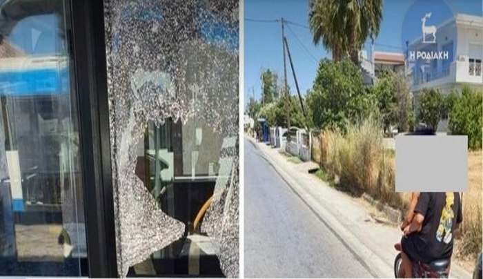 Ρόδος: Επίθεση με πέτρες σε λεωφορείο της Δημοτικής Συγκοινωνίας