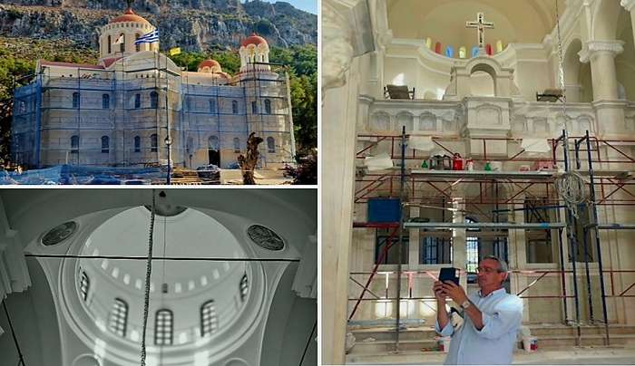 Γ. Χατζημάρκος: Παραδίδεται σύντομα ο ναός του Άη Γιώργη Σαντραπέ στο Καστελλόριζο – Στο νησί η Μαρέβα Μητσοτάκη