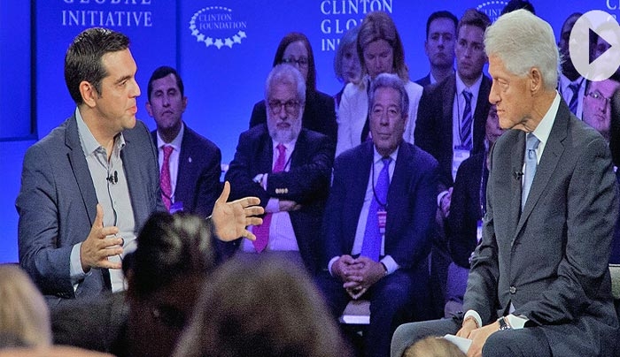 Τσίπρας στον Κλίντον: Τώρα έχουμε πολιτική σταθερότητα, θα κάνουμε μεταρρυθμίσεις (βίντεο)