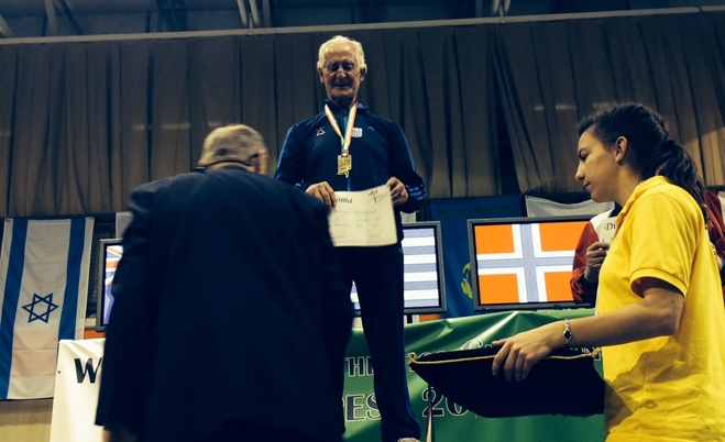 Χρυσό Μετάλλιο ο κ. Χατζηεμμανουήλ στους Αγώνες Στίβου Βετεράνων Αθλητών «ΧΑΛΚΙΔΑ 2014»