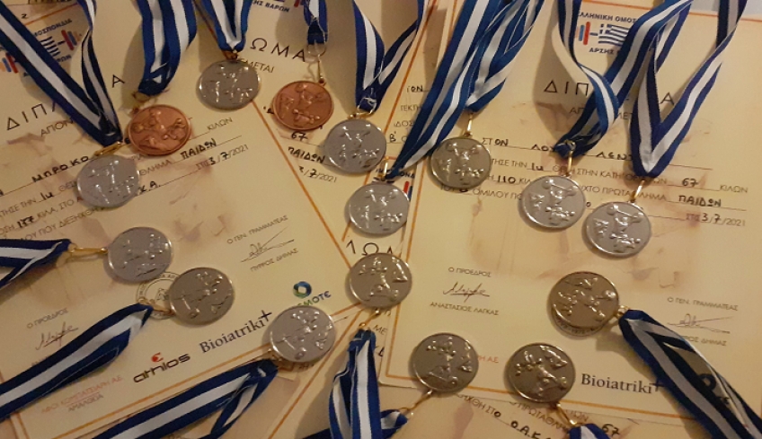 ΠΑΣ ΑΝΤΑΓΟΡΑΣ – Άρση Βαρών: 16 μετάλλια 7 χρυσά, 7 ασημένια και 2 χάλκινα, στο Περιφερειακό Πρωτάθλημα στην Αθήνα