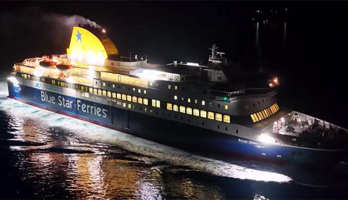 Αστυπάλαια - Ρεμέτζο του Blue Star Patmos στη σκιά του Κάστρου &amp; μαζική άφιξη επιβατών!