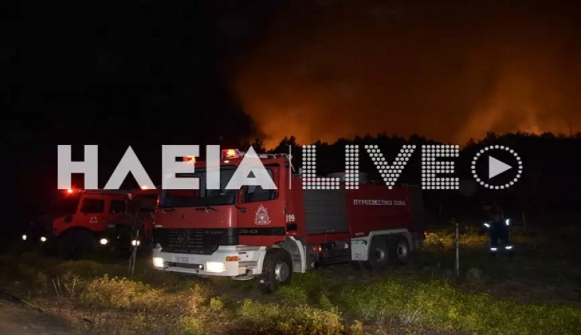 Ηλεία: Ολονύχτια μάχη με τη φωτιά στην Σμέρνα – Πυροσβεστικά οχήματα κα από την Πάτρα