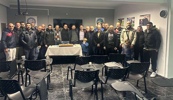 Μια χαρούμενη και όμορφη βραδιά, πέρασαν όσοι προπονητές παραβρέθηκαν στην κοπή της πίτας του Συνδέσμου Προπονητών Ποδοσφαίρου Δωδεκανήσου.