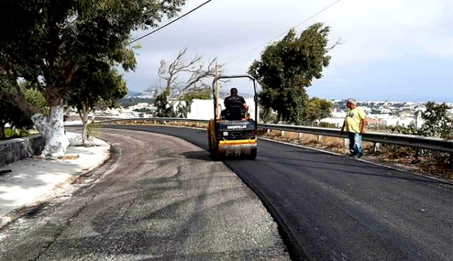 «Αναδείχθηκε ο οριστικός ανάδοχος για τριετή συντήρηση του οδικού δικτύου Θήρας, Θηρασιάς, Ίου, Φολεγάνδρου και Ανάφης»