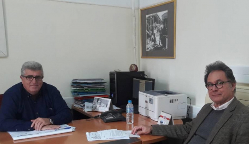Συνάντηση εργασίας του Φιλ. Ζαννετίδη με τον Δήμαρχο Νισύρου, για την οριστική αδειοδότηση του σφαγείου του νησιού