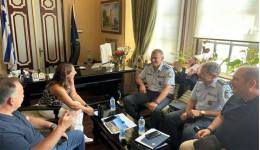 Συναντηση εργασίας της Επάρχου Κω με τον Γενικό Περιφερειακό Αστυνομικό Διευθυντή και τον διοικητή του ΚΥΤ Κω παρουσία του Βουλευτή Ι. Παππά