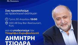 Περιοδεία και ομιλίες του υποψήφιου Ευρωβουλευτή της ΝΔ Δημήτρη Τσιόδρα σε Ρόδο και Κω